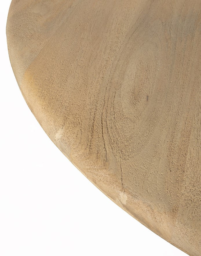 Eetkamertafel Ø130, Acacia Groovy Natural