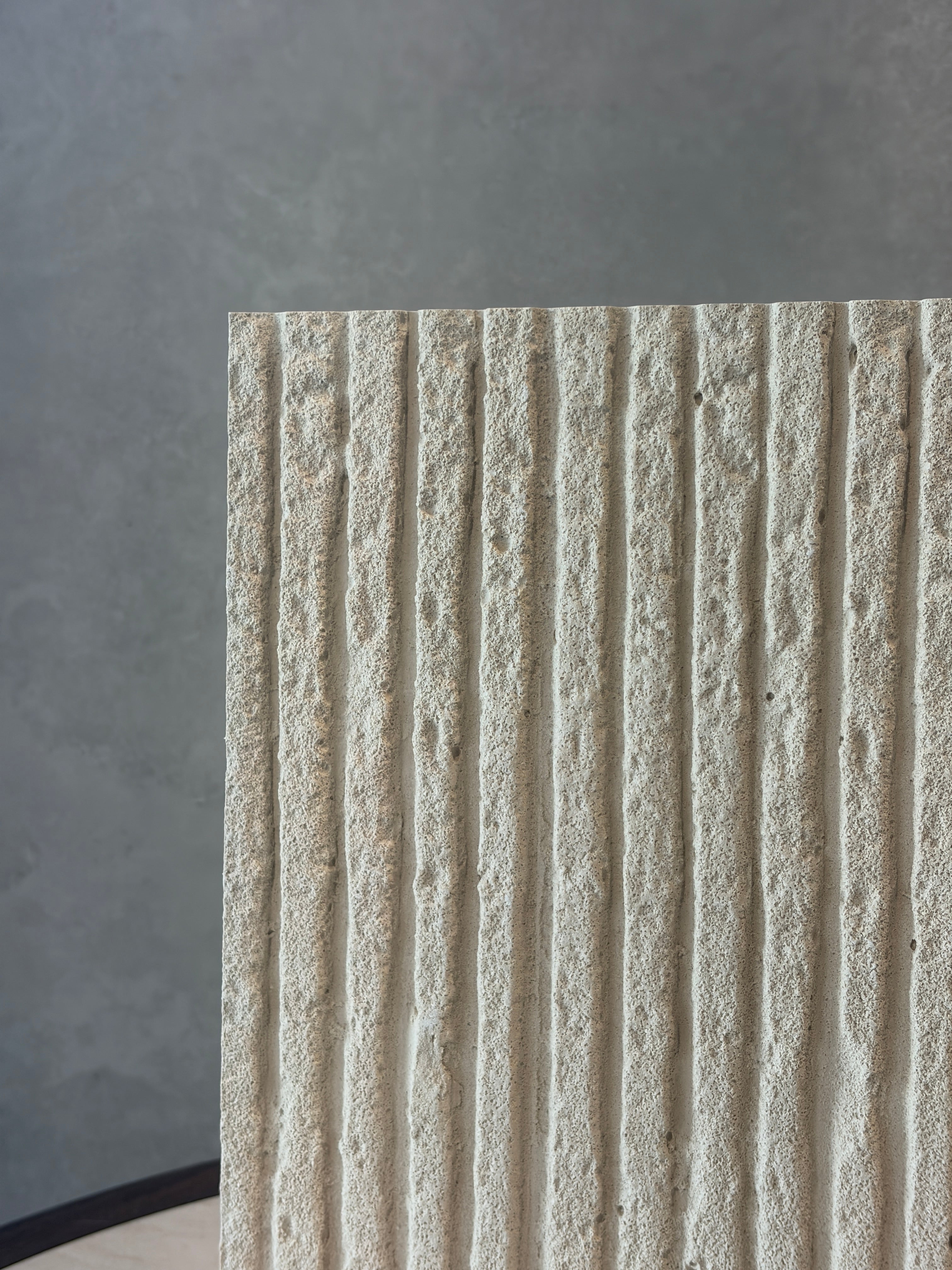 Natuurlijk paneel - Square Line Stone beige 280 x 60 cm