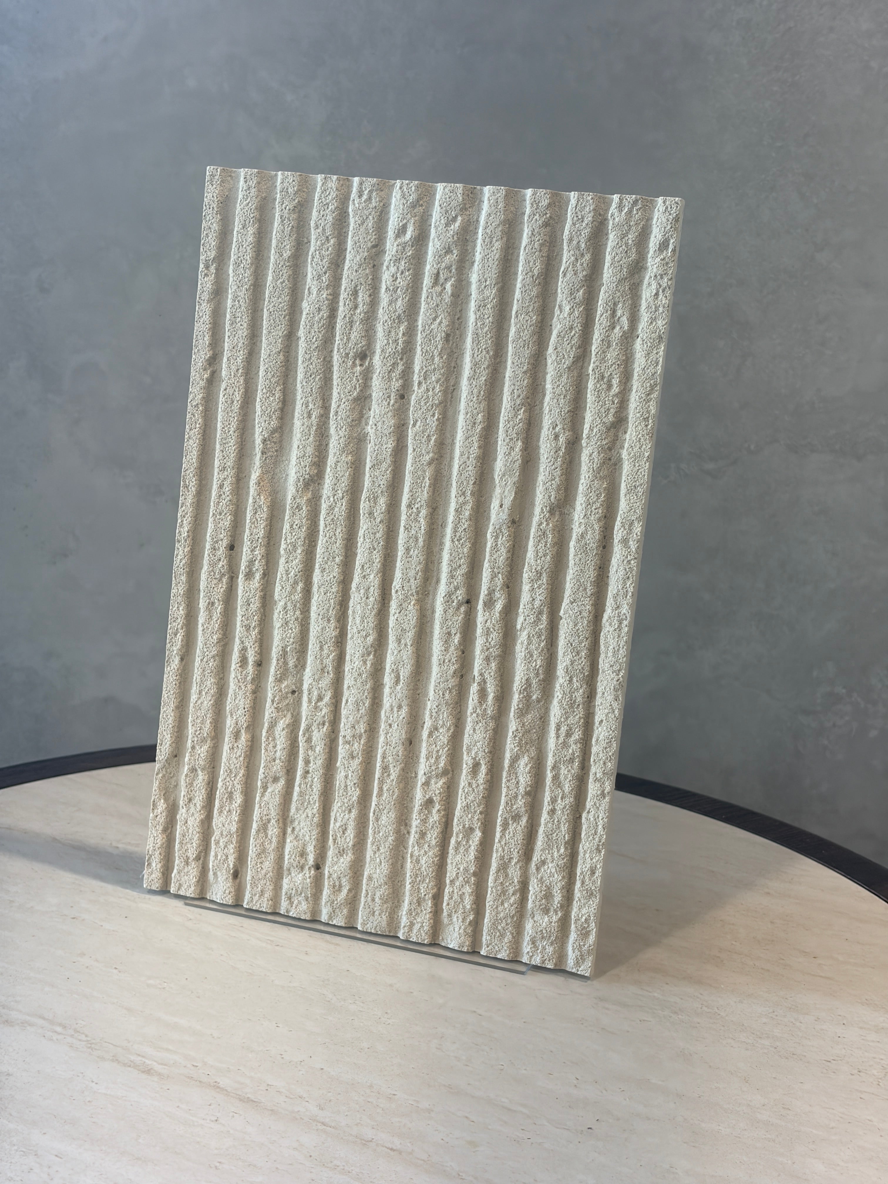 Natuurlijk paneel - Round Line Stone 280 x 60 cm